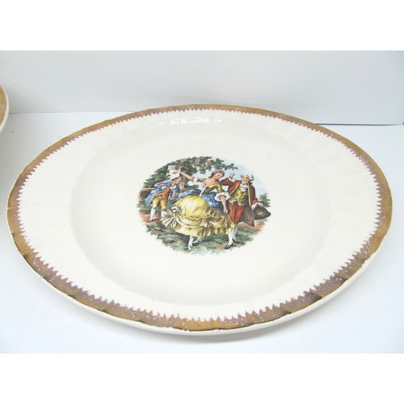 Cronin China Company 9" Vegetable Bowl And A 11 1/4" Oval Platter Read Descr - Picture 2 of 12